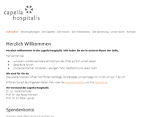 Tablet Screenshot of capella-hospitalis.de